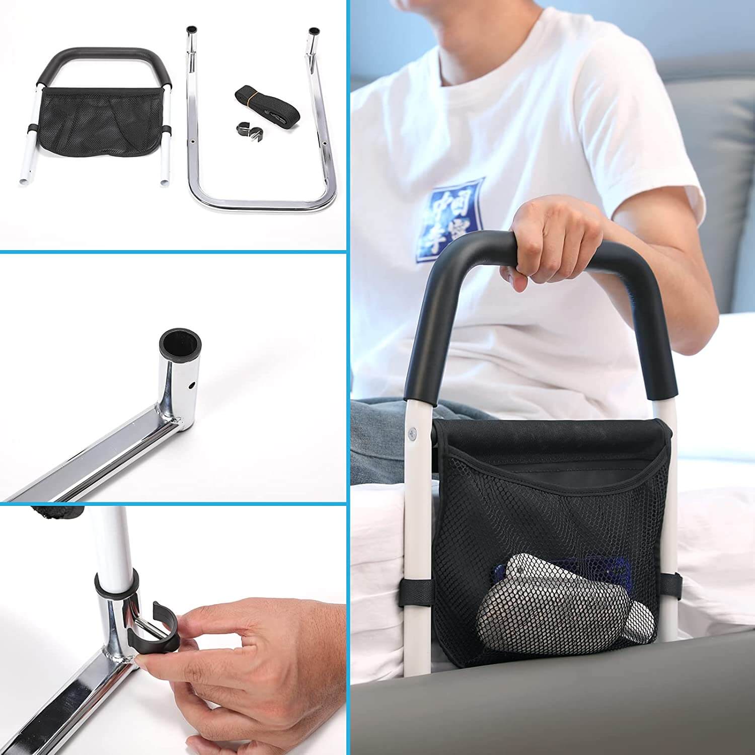 Fanwer 36-Inch Patient Transfer Sling w/ Handles for Disabled& Elderly