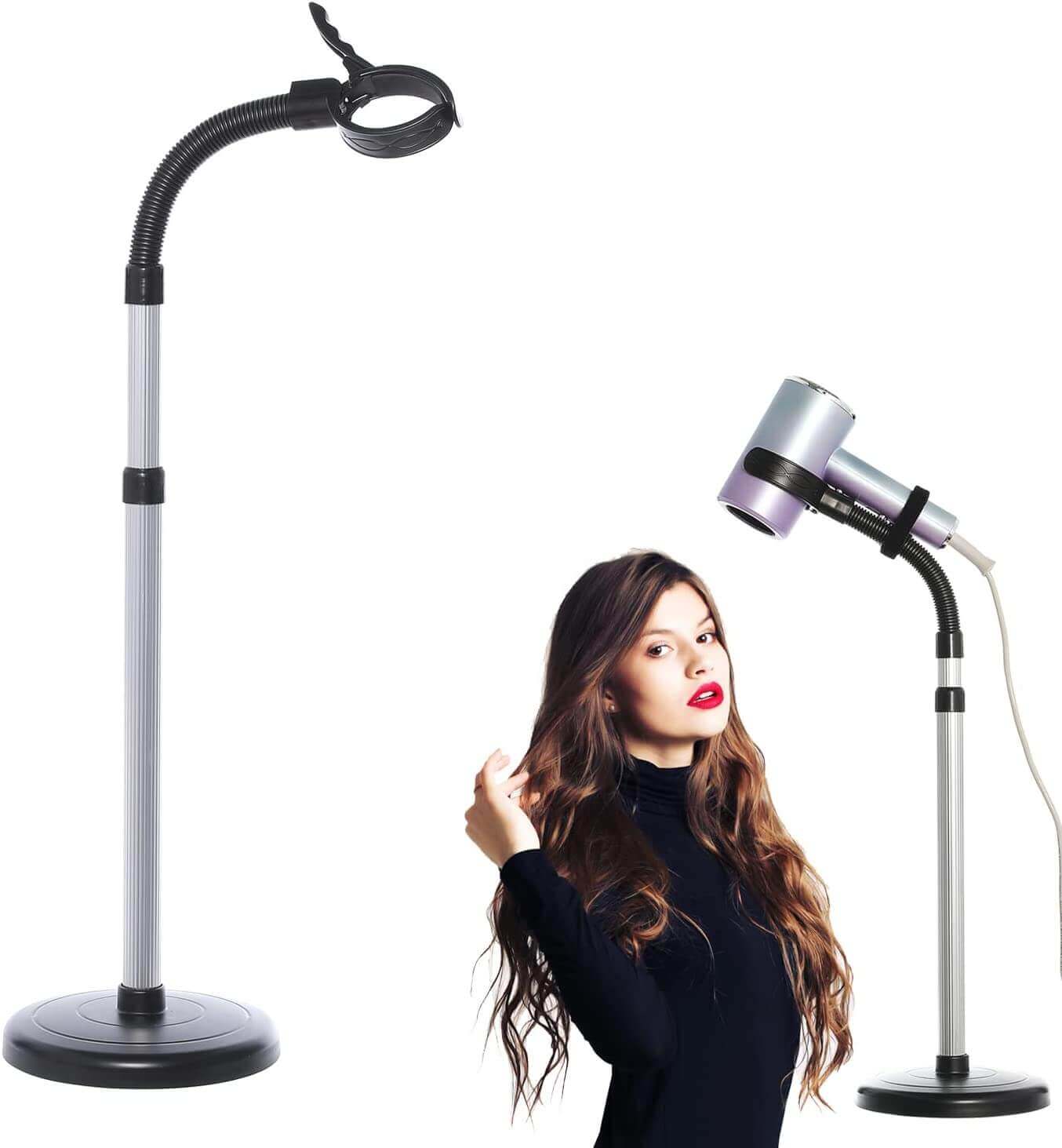 Fanwer Adjustable Hair Dryer Stand Holder (360 Degree Rotation)