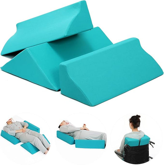 Fanwer Bed Wedges & Body Positioners (3 in 1), 40 Degree Wedges for Bed Positioning,Positioning Pillows for Elderly, Wedge Pillow for Bed Sores, Side Sleeping, After Surgery, Knees Elevated,Back Pain