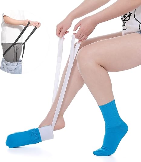 Fanwer Sock Aid Tool and Pants Assist for Elderly, Disabled,Pregnant, Diabetics - Pulling Assist Device - Socks Helper