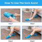 Fanwer Sock Aid Tool and Pants Assist for Elderly, Disabled,Pregnant, Diabetics - Pulling Assist Device - Socks Helper