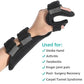 Fanwer Stroke Resting Hand Splint - Night Immobilizer Wrist Finger Brace for Flexion Contractures, Functional 5 Finger Stabilizer Wrap - for Muscle Atrophy Rehab, Arthritis, Tendonitis (Right)