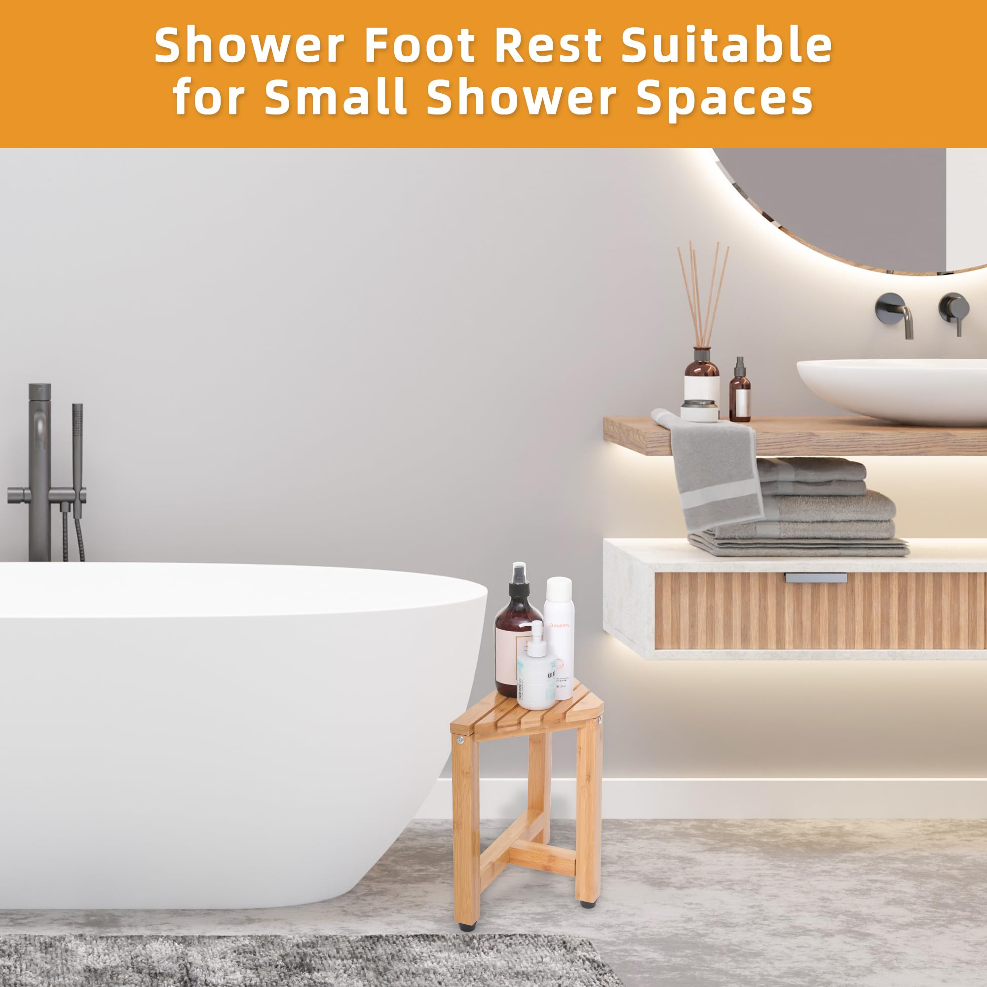 Small corner shower online stool