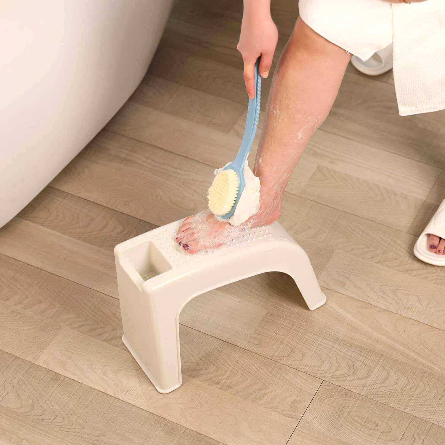 Bath foot online stool